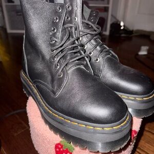Dr. Martens Black Leather Combat Boots